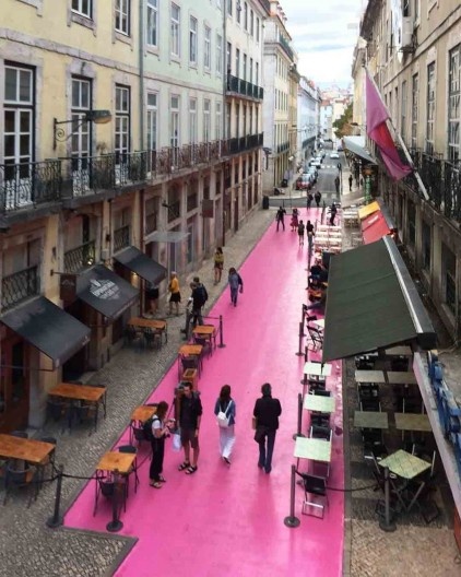 Trecho revitalizado do Cais do Sodré, Lisboa