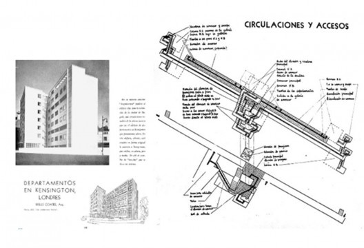 Edifício Palace Gate. O isométrico aparentemente foi desenvolvido pela própria revista Arquitetura/México que tinha como editor ao M. Pani