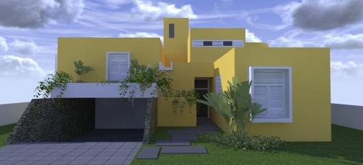 Modelo digital da Residência Virgínio Veloso Freire Filho, 1979. Arquiteto: Régis Cavalcanti