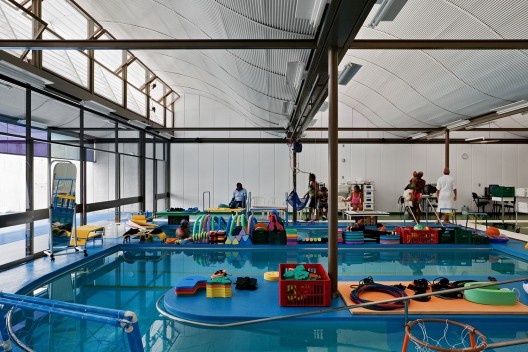 Hospital do Aparelho Locomotor, piscina interna aquecida para reabilitação, Salvador BA, 1988-1994