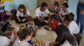 Oficina de escuta com as crianças, desenhos