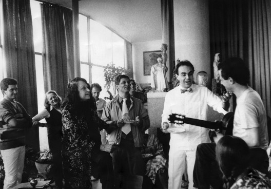 Brecht & Weill no almoço na Casa de Vidro: Antonio Soukef, Graziella Bo, Lina Bo Bardi, Victor Nosek, Miguel Paladino, Roberval Layos, Cacá Rosset, Chiquinho Brandão e Klaudia Moras