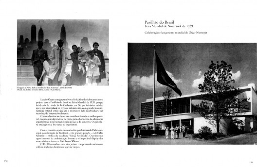 Pavilhão do Brasil para a Feira Internacional de Nova York. Arquitetos Lúcio Costa e Oscar Niemeyer