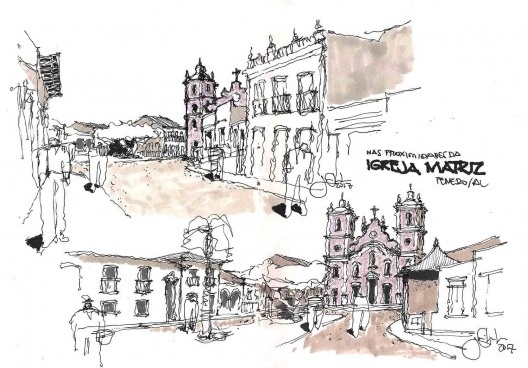 Percurso de acesso à Igreja Matriz, Penedo/AL