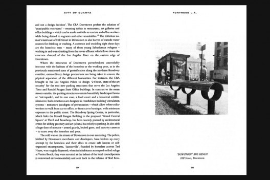 “Bum proof”, banco de ônibus, Hill Street, Downtown