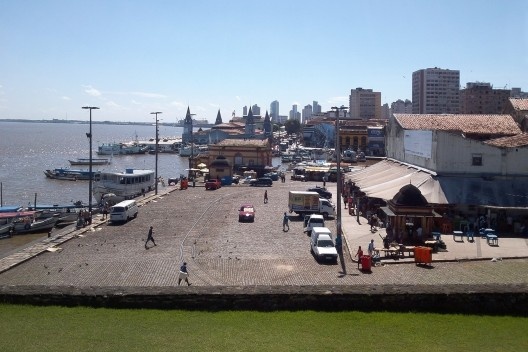 Vista a partir do Forte do Presépio, Belém PA