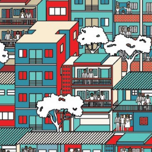 Plano Municipal de Habitação de São Paulo: caderno para discussão pública, detalhe da capa, publicação da Sehab/PMSP, 2016
