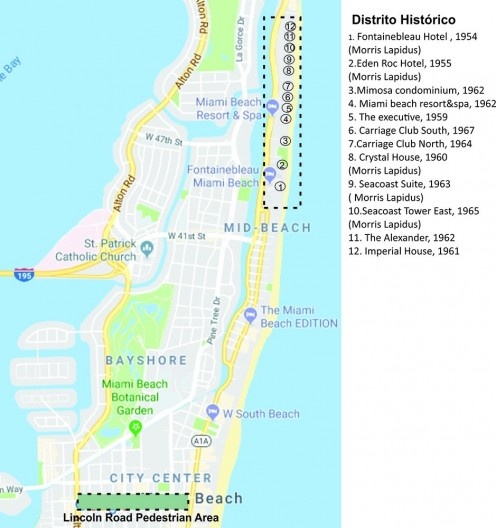 Miami Beach – Distrito Histórico e Lincoln Road Pedestrian Area