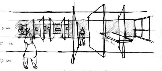 Residência Tomie Ohtake, perspectiva da terceira fase, São Paulo, 1997. Arquiteto Ruy Ohtake