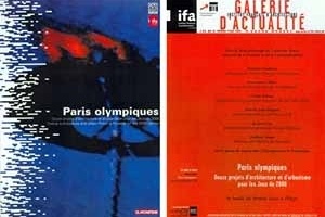 À esquerda, capa do livro. À direita, convite para a exposição frente e verso