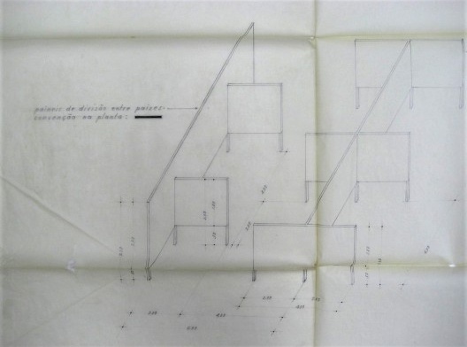 Estudo de esquema para a construção dos painéis utilizados na I Bienal do MAM/SP, s/d