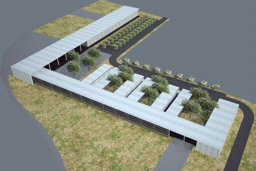 Universidade no Semi-árido – UNIVASF, vista externa geral do conjunto, 1º lugar concurso Sustentabilidade em Edificações Públicas. Estudante Murilo Medeiros de Siqueira, 2008