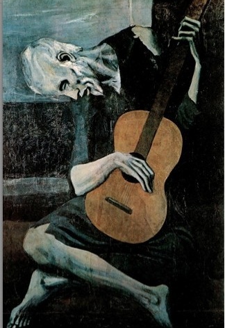 O velho guitarrista. Pablo Picasso, 1903