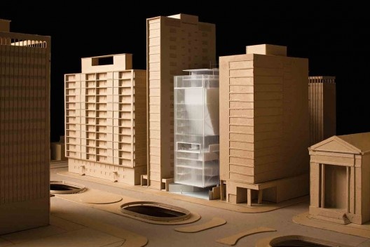 Sede do Instituto Moreira Salles, maquete, São Paulo. Arquitetos Vinicius Andrade e Marcelo Morettin