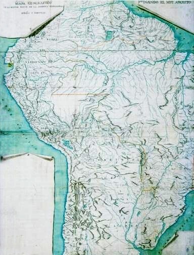 Mapa Geografico de la mayor parte de la America Meridional España e Portugal, por Francisco Requena y Herrera