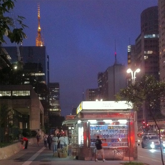 Banca de jornal na Avenida Paulista, São Paulo