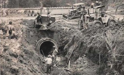 Retificação das águas oriundas das nascentes do Balneário