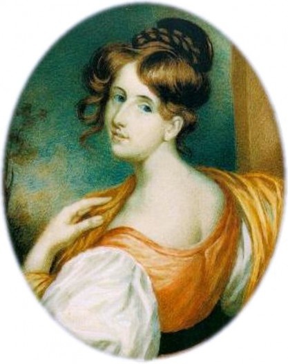 Retrato de Elizabeth Gaskell, pintura de William John Thomson, 1832