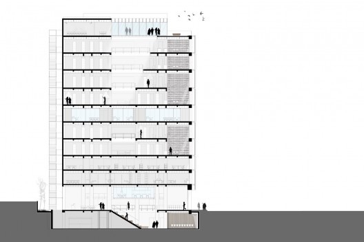 Nova Biblioteca da USP, corte