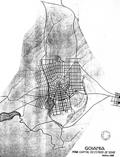 Plano de Attílio Corrêa Lima para Goiânia GO, desenvolvido entre 1933 e 1935