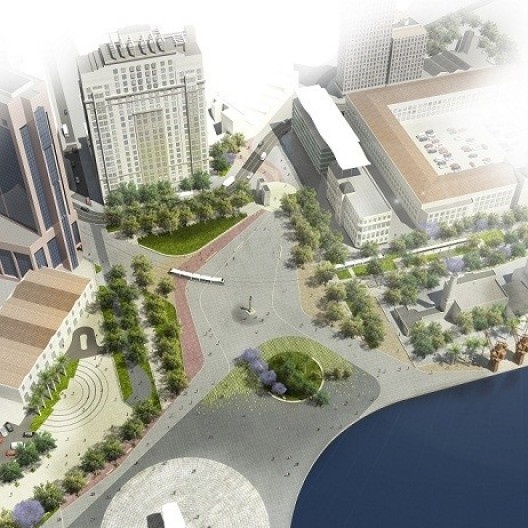 Praça Mauá, render do projeto de urbanização
