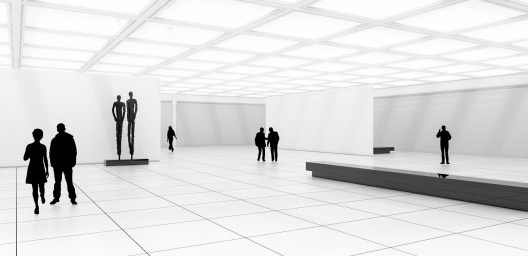 Vista do 2º pav., reprodução tridimensional do projeto para um museu de arte, 1965, Edgar Sirangelo do Valle