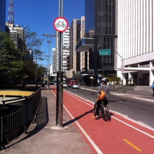 Ciclovia na Avenida Paulista, São Paulo
