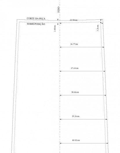 Parte do anel do toro planificado