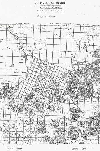 Plano de Tandil de 1865-66 definido por Chapeaurouge