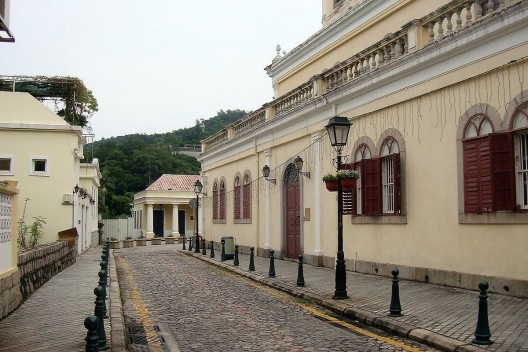Macau, escadaria em Vila de Taipa, 08/10/2016