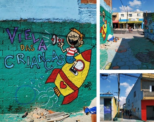Viela de acesso de crianças à escola, Poá SP