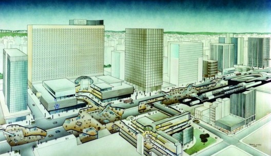 Projeto da estação do metrô Consolação
