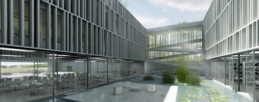 Perspectiva Interna. Concurso para a Sede da CNM em Brasília. Menção honrosa 3