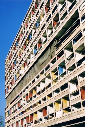 Unité d’Habitation, Marseille, 1947. Edifício projetado por Le Corbusier