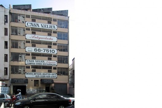 Em época pré-cidade limpa, o edifício chegou a ficar neste estado