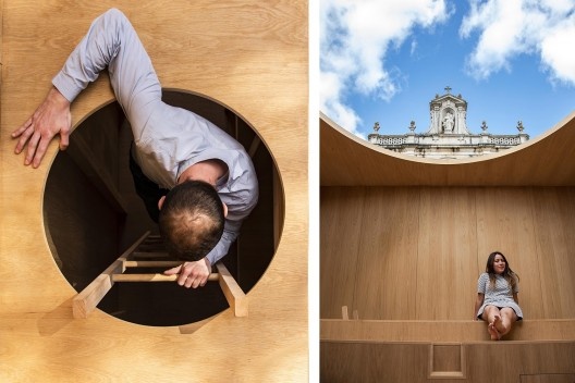 Célula habitacional, exposição \"Um certo tipo de vida\", Cartuxa de Laveiras, Trienal de Arquitetura de Lisboa 2019