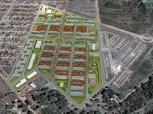 Fig.17: Inserção no contexto urbano existente. Estudo de desenho urbano para o CHGM