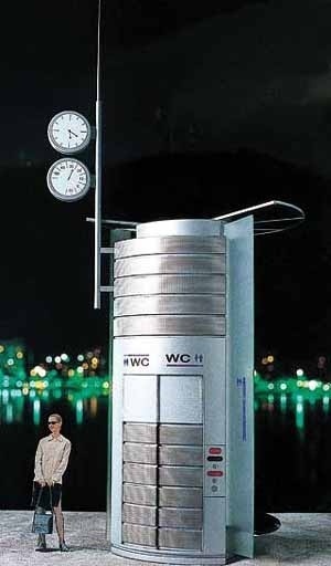 Banheiro público JCDecaux Design, Guto Índio da Costa