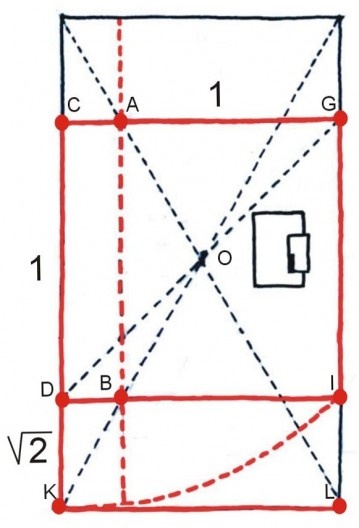Traçados reguladores estabelecem a proporção do retângulo que contém a residência João Villaça