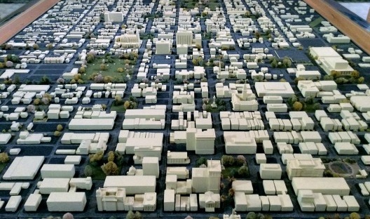 Maquete da cidade, no Massie Heritage Center