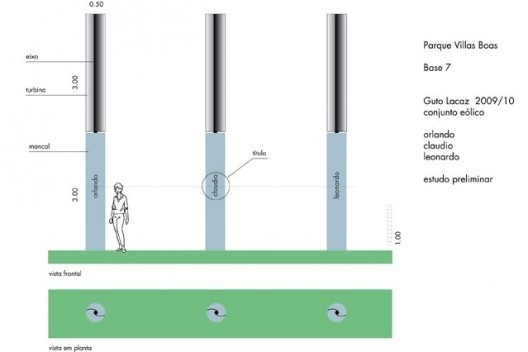 Guto Lacaz, “Claudio Leonardo Orlando Villas Boas”, projeto, Parque Estoril, São Bernardo do Campo, 2012