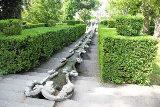 Villa Lante, catena d'acqua, Bagnaia, Itália
