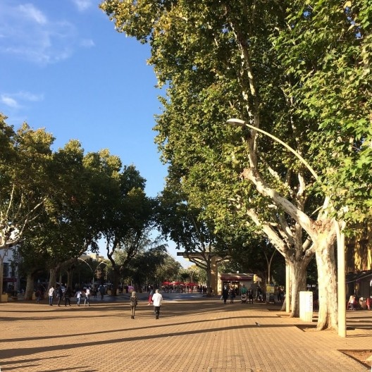 Vias amplas e compartilhadas