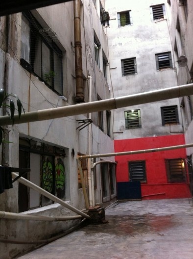 Imagem do fosso a partir do 1º pavimento