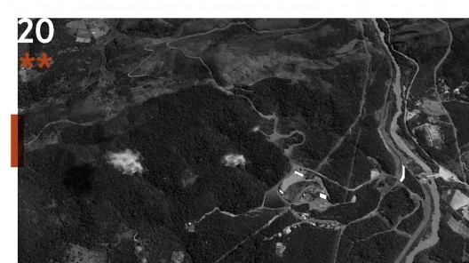 Mina da Esperança, exercício especulativo de recuperação da paisagem e novos pontos de conexão — percursos, planícies e pontos nodais, Brumadinho MG. Arquitetos Lucas de Sousa, Mariana Alves Barbosa, Pedro Machado Meneghel, Renata Semin e Vitória Paulino