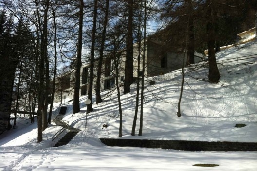 Acesso às termas, Vals, Suiça, 2013