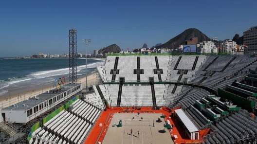Jogos Olímpicos Rio 2016, arena de vôlei de praia, Copacabana, Rio de Janeiro