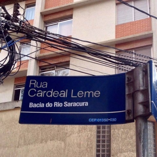 Placa de sinalização de nome de logradouros, Bixiga, São Paulo