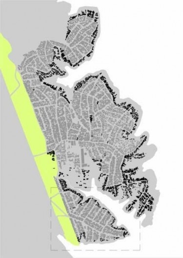 Localização das moradias removidas