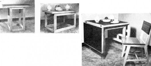 Mobiliário proposto para o CUPA por Clara Porset